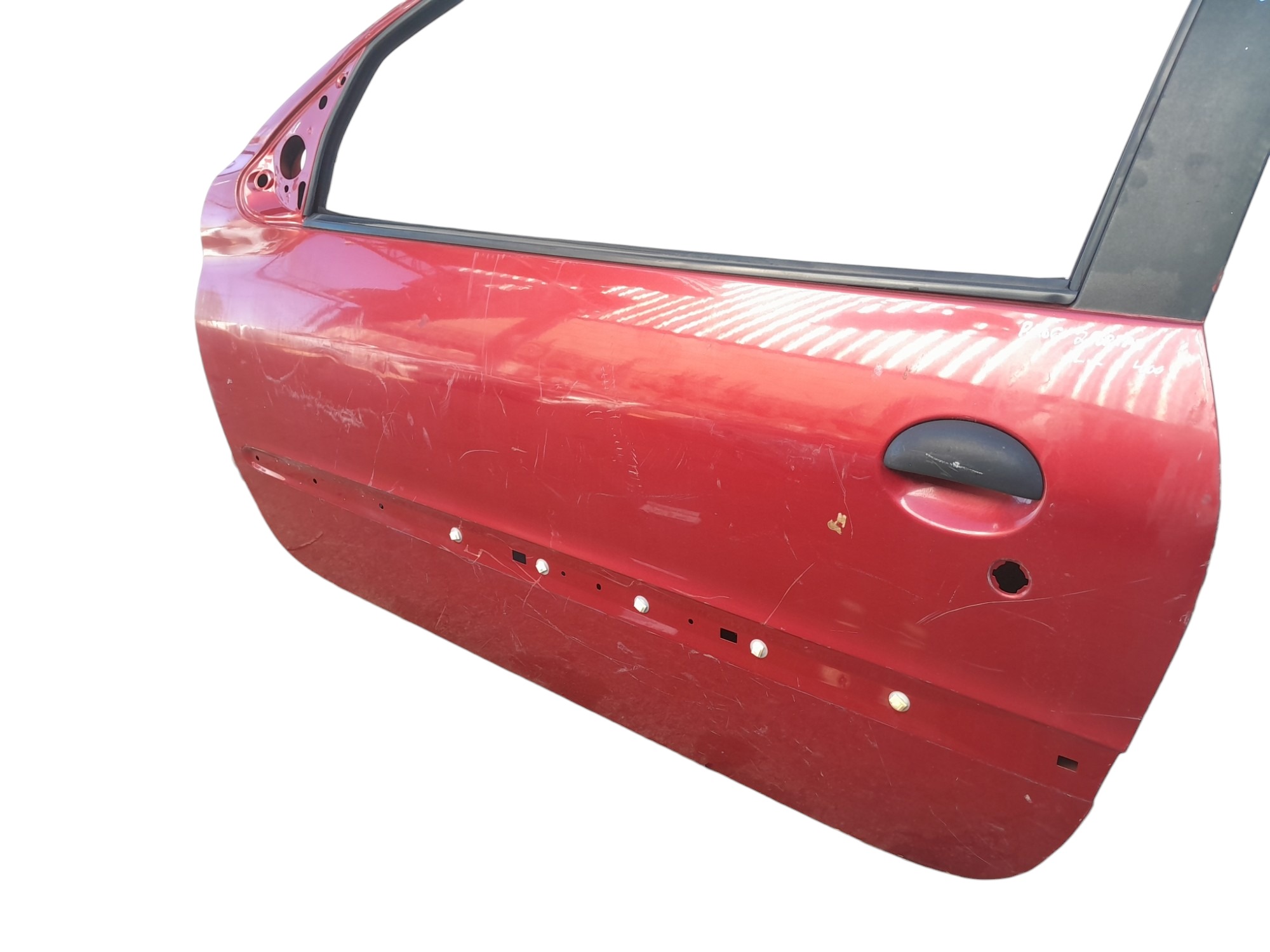 Porta Lado Esquerdo Peugeot 206 2 Portas Original  Dianteira Esquerdo Vermelho 2