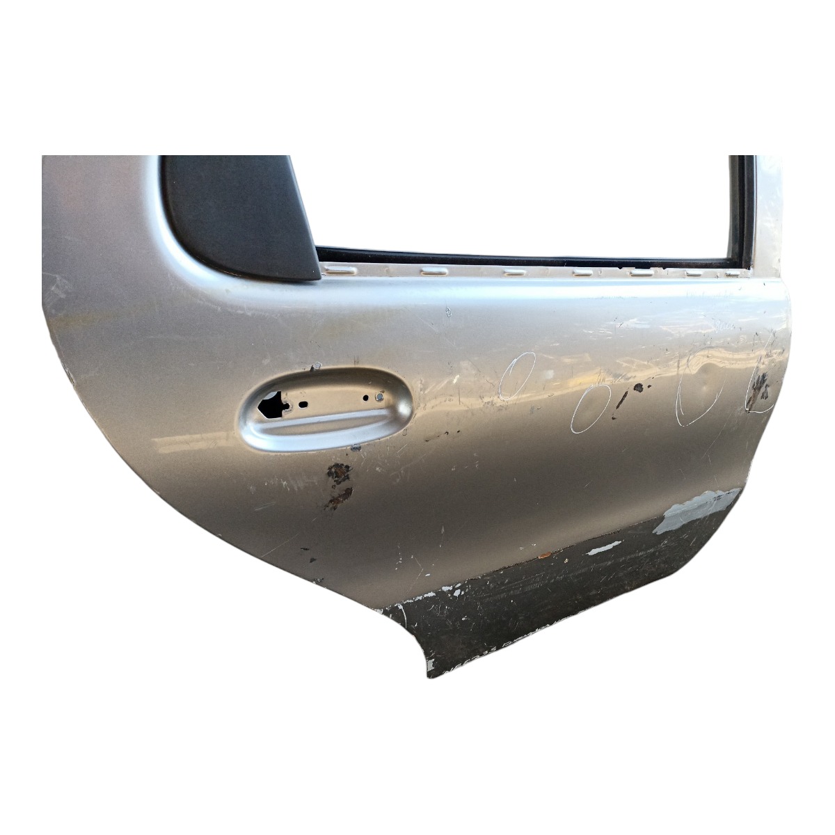 Porta Traseira Direita Fiat Palio Siena 1996 A 2003 Detalhe Traseira Direito Prata 4