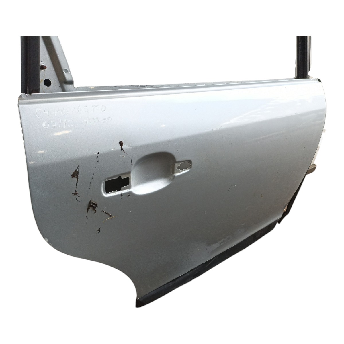 Porta Traseira Direita Citroen C4 Pallas 2007 A 2014  Traseira Direito Prata 4