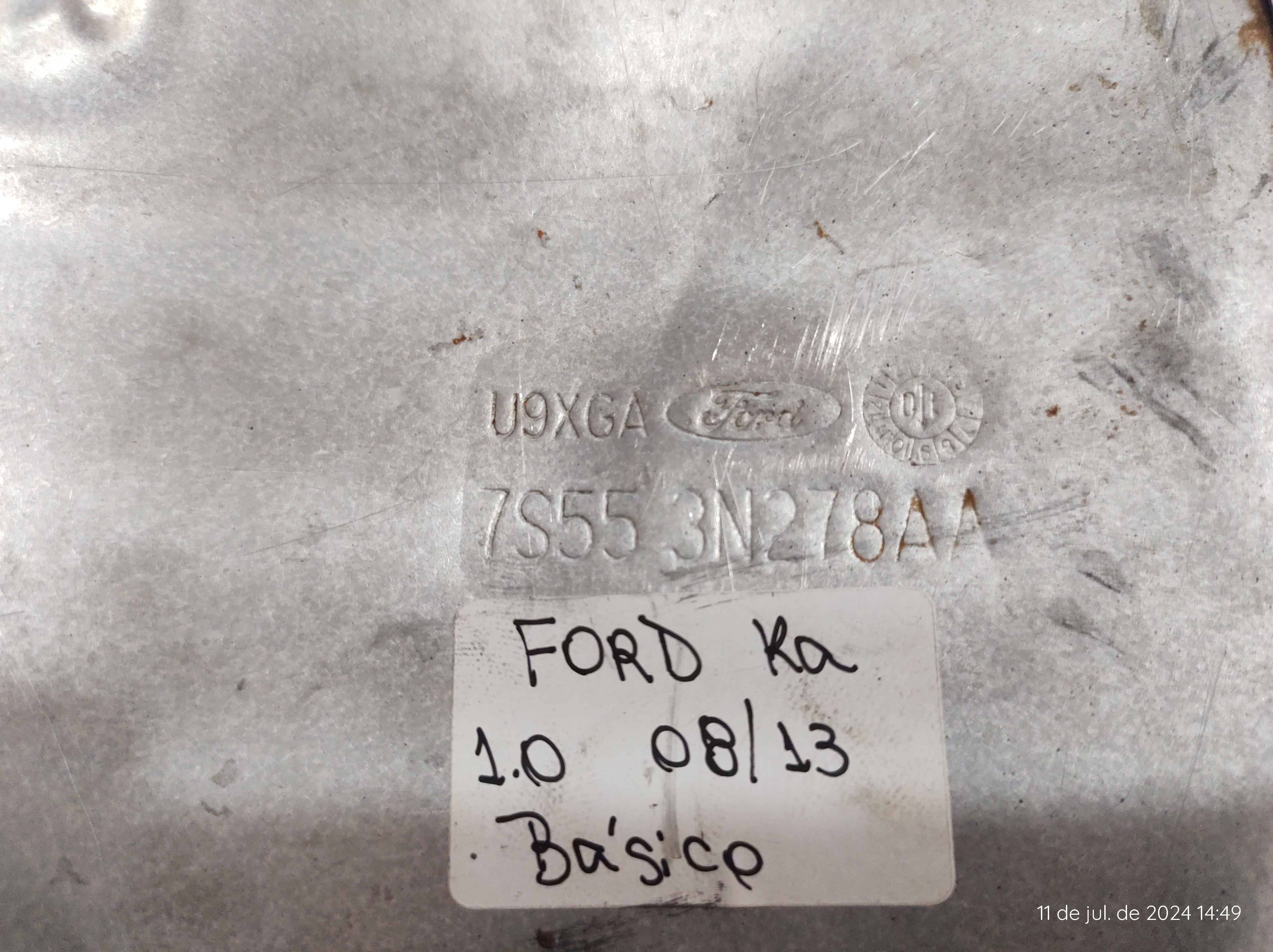Defletor Calor Catalisador Ford Ka 1.0 08 A 13 7s553n278aa 6