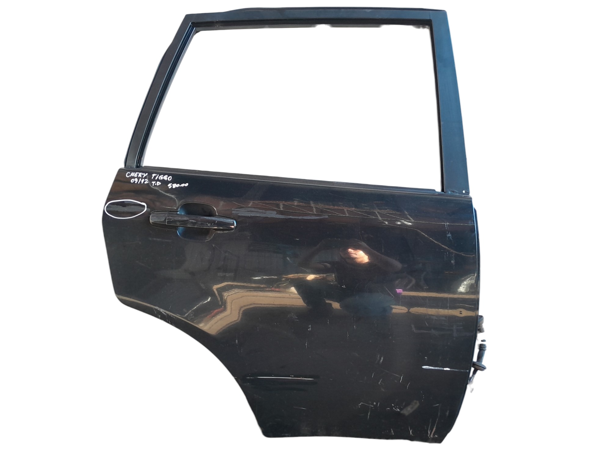 Porta Traseira Direita Chery Tiggo 2009 A 2012 Traseira Direito Preto