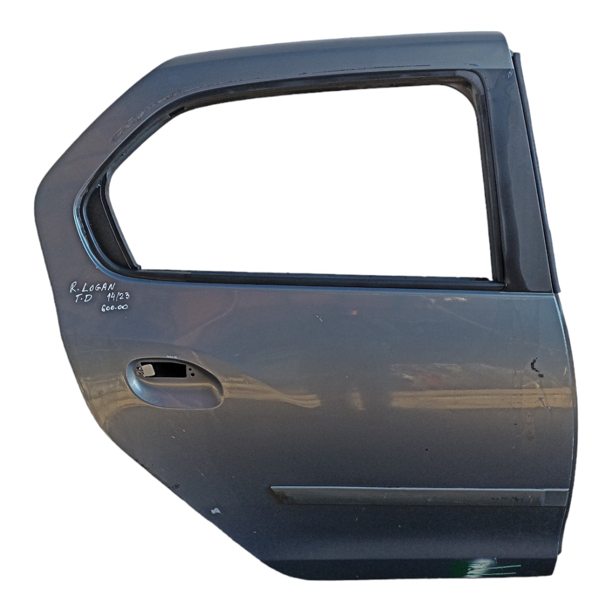 Porta Traseira Direita Renault Logan 2014 A 2023 Filé Traseira Direito Azul 1