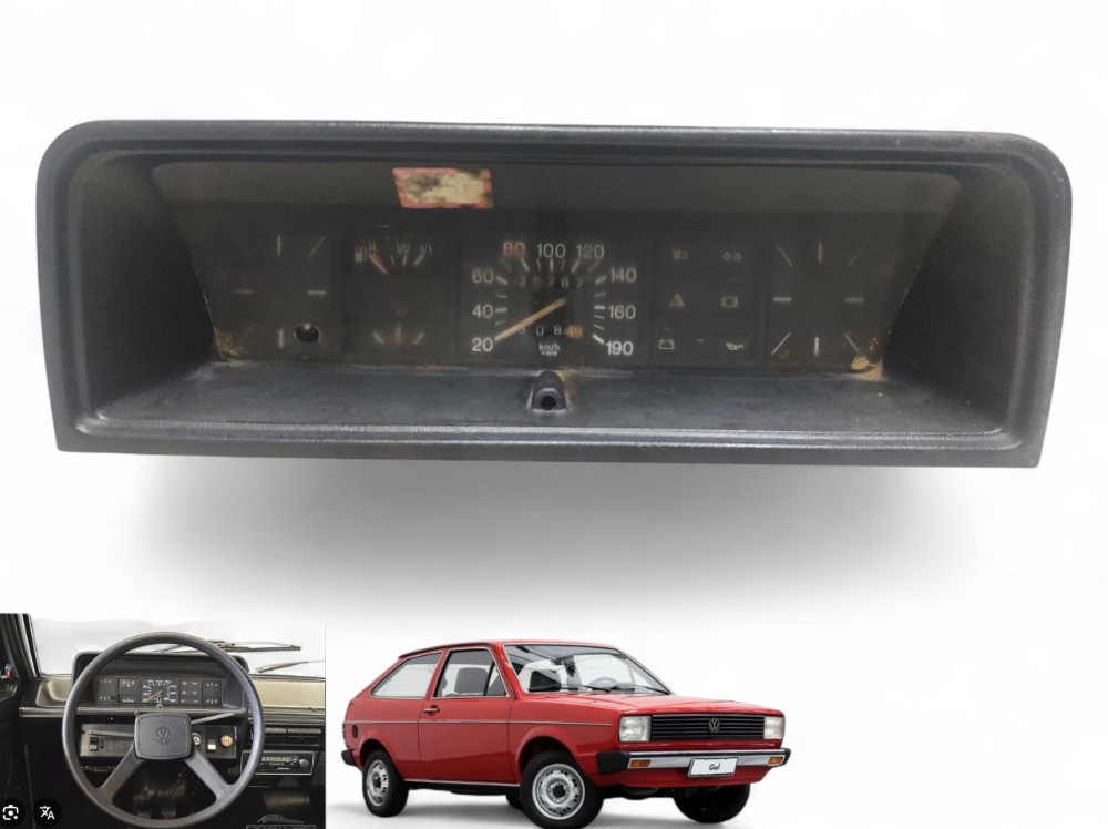 Painel Velocímetro Gol Bx 1986 Original Preto