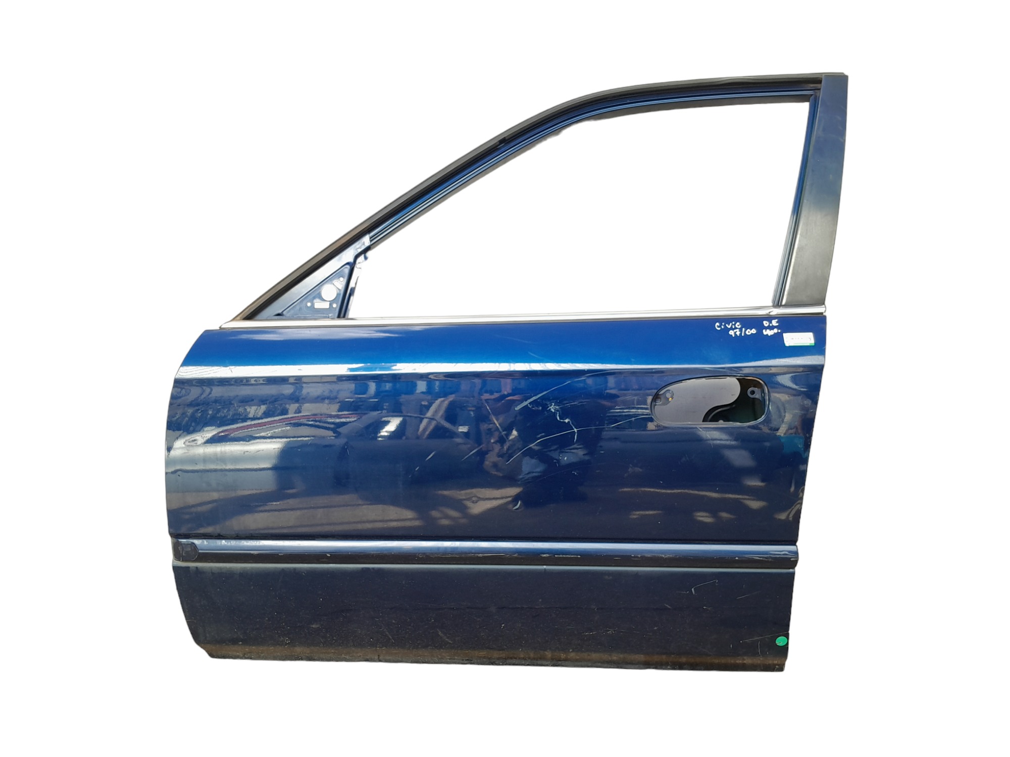 Porta Dianteira Esquerda Honda Civic 1997 A 2000  Dianteira Esquerdo Azul 1