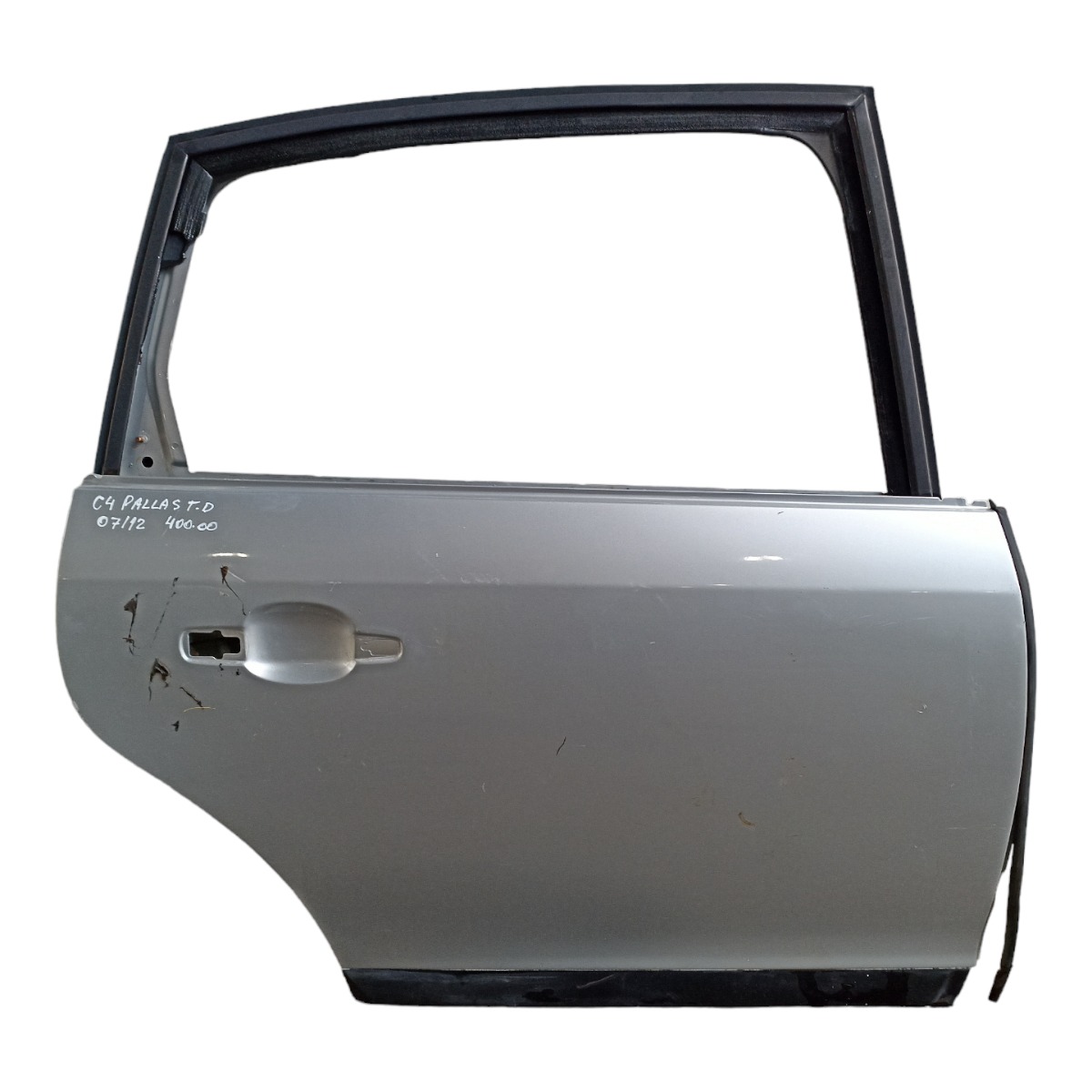 Porta Traseira Direita Citroen C4 Pallas 2007 A 2014  Traseira Direito Prata 1
