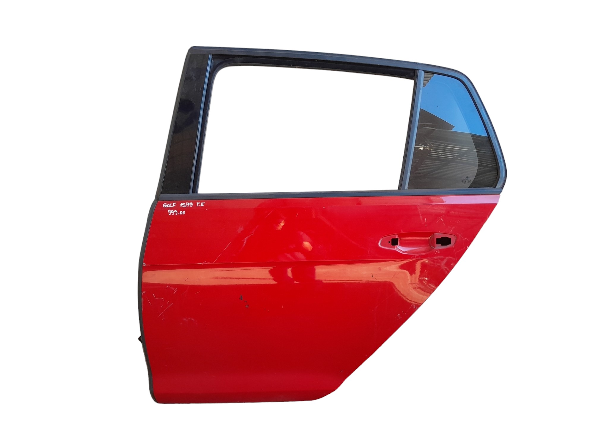 Porta Traseira Esquerda Volkswagen Golf 2015 A 2019 Traseira Esquerdo Vermelho