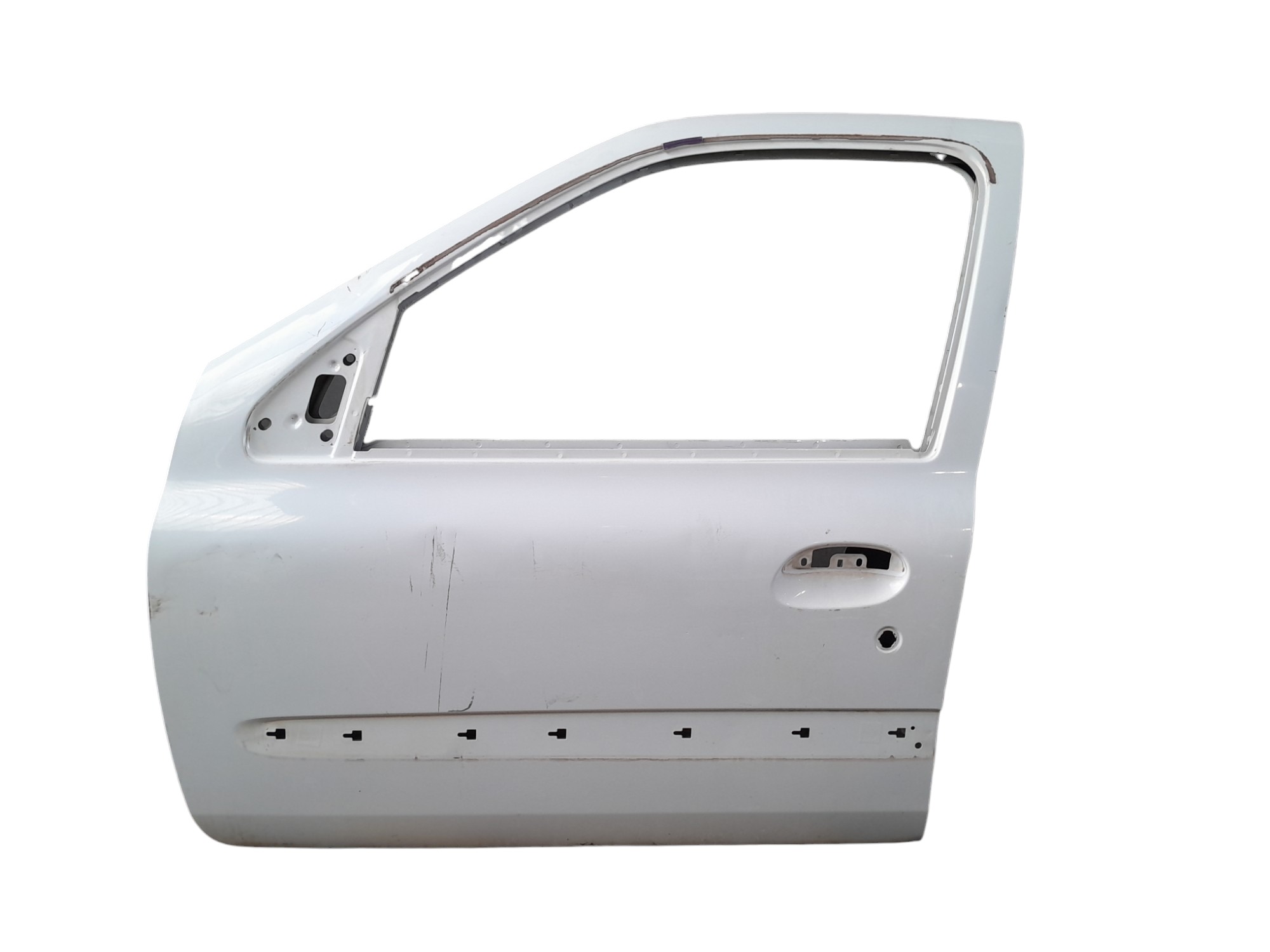 Porta Dianteira Esquerda Renault Clio 2003 C/detalhe Dianteira Esquerdo Branco