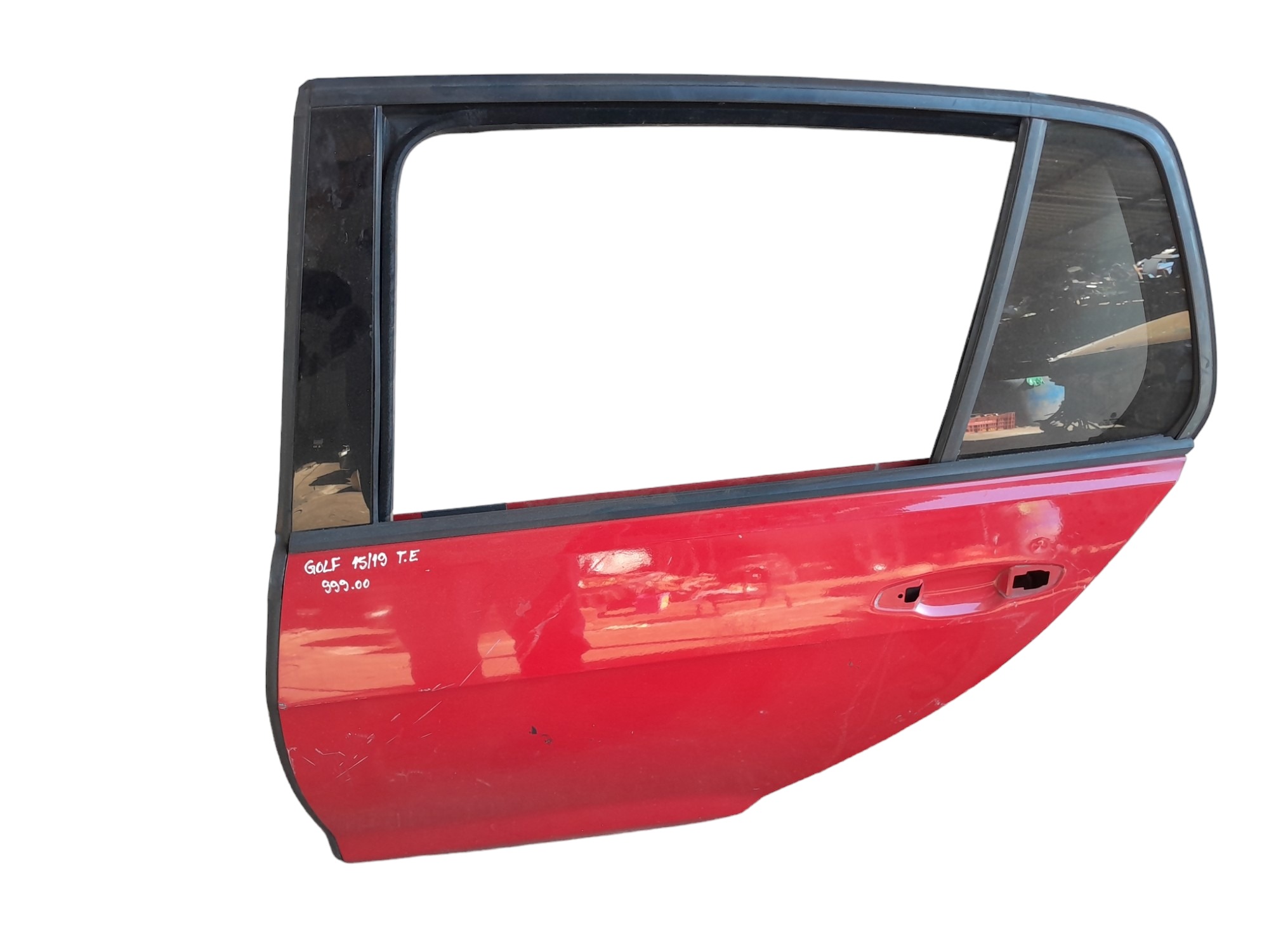 Porta Traseira Esquerda Volkswagen Golf 2015 A 2019 Traseira Esquerdo Vermelho 4