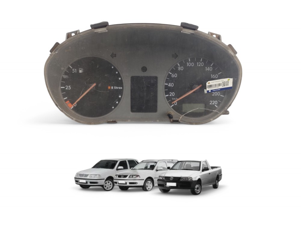 Painel Velocímetro Vw Gol Parati Saveiro G3 1999 A 2005 Cinza