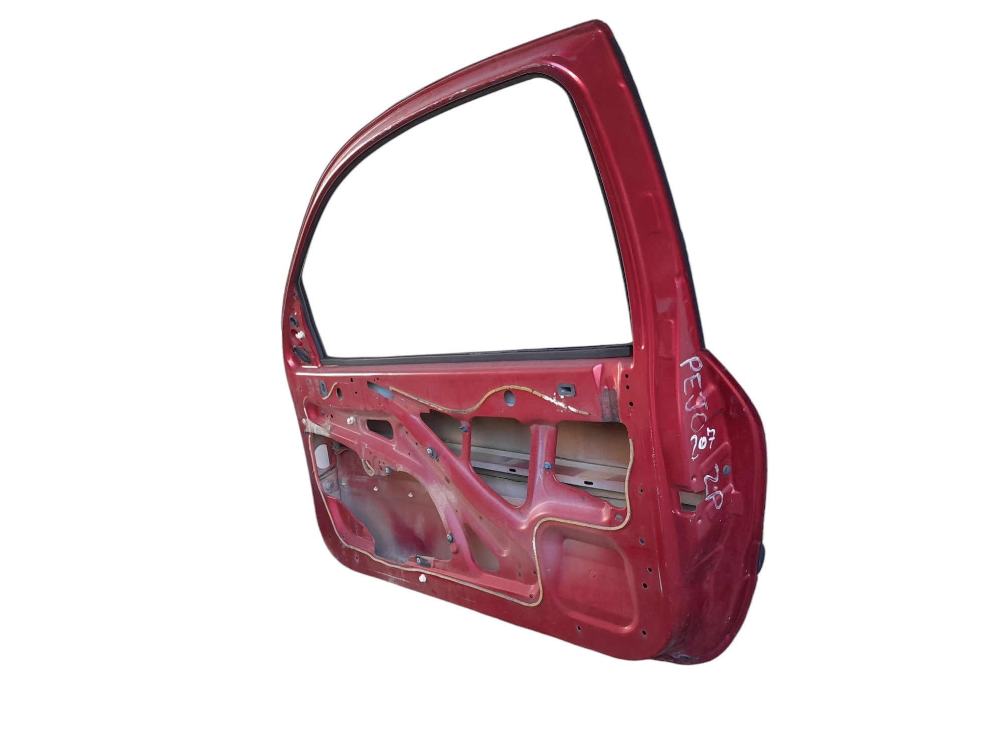 Porta Lado Direito Peugeot 206 207 2 Portas Original  Dianteira Direito Vermelho 6