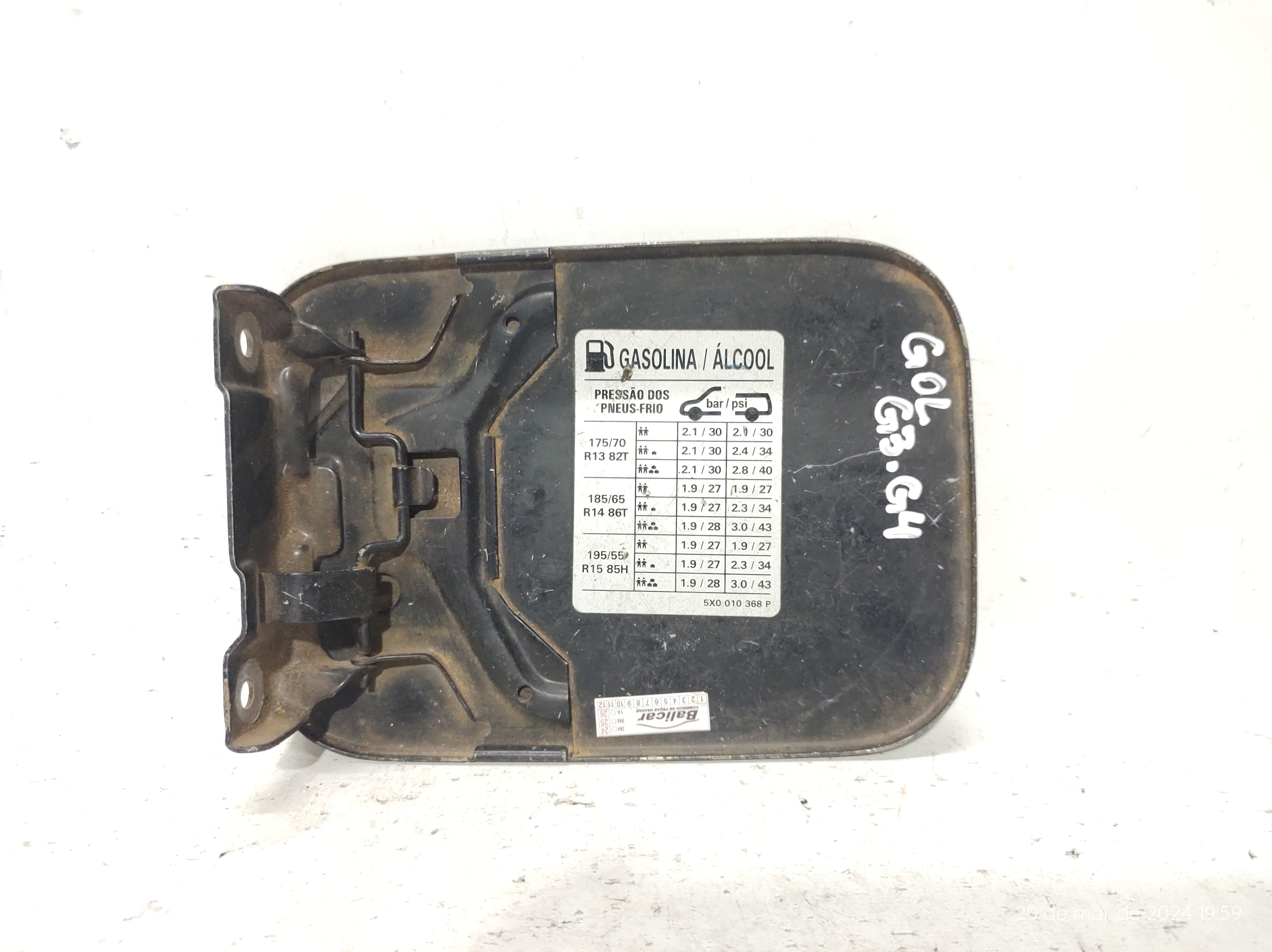 Portinhola Combustível Gol G3 G4 00 A 09 5×0010368 Preto 0 6
