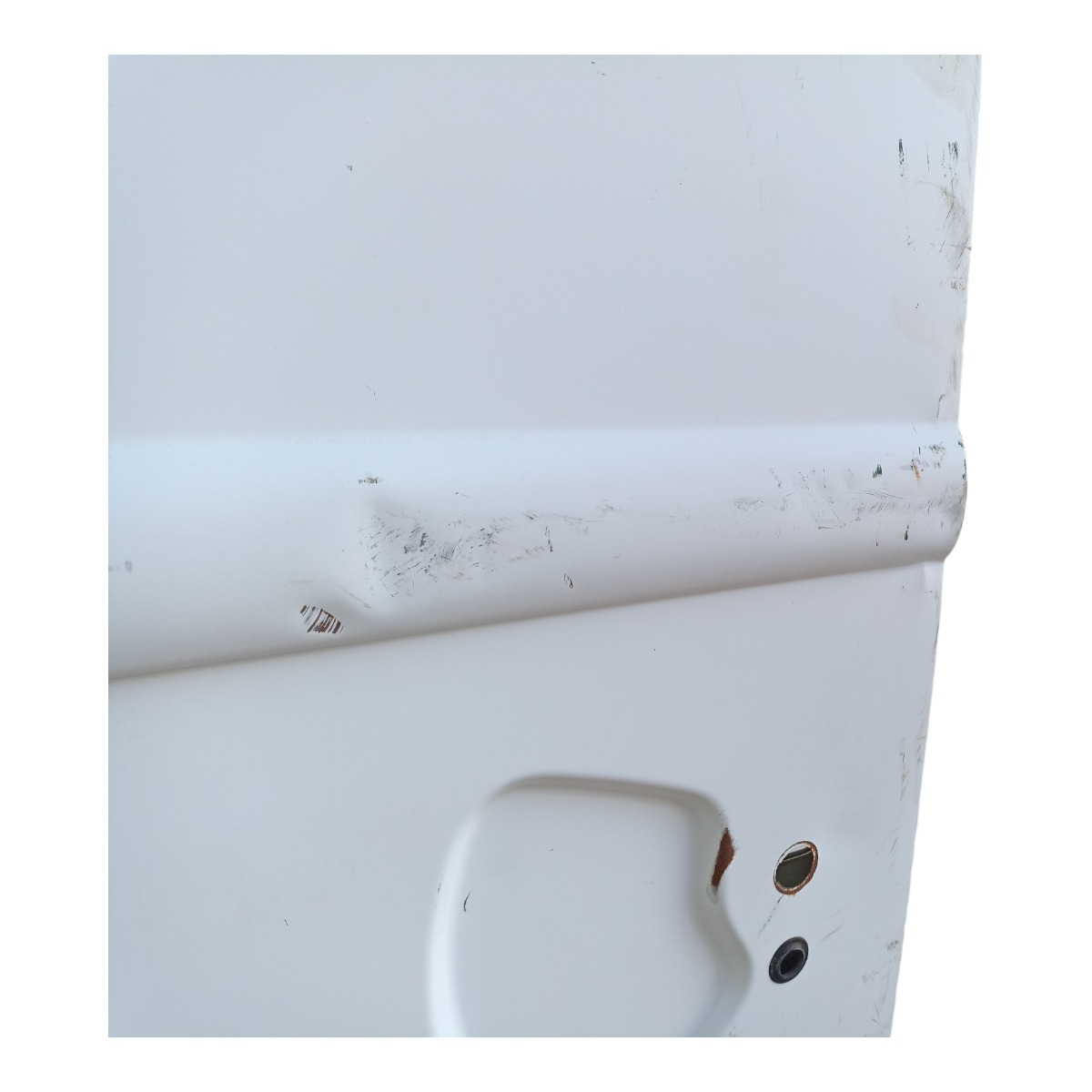 Porta De Corre Lateral Fiat Doblo Cargo 2002 2003 2004 A 08 Traseira Direito Branco 3