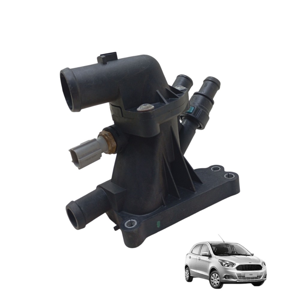 Carcaça Válvula Termostática Ford Ka 1.0 3cc Cm5g9k478ga