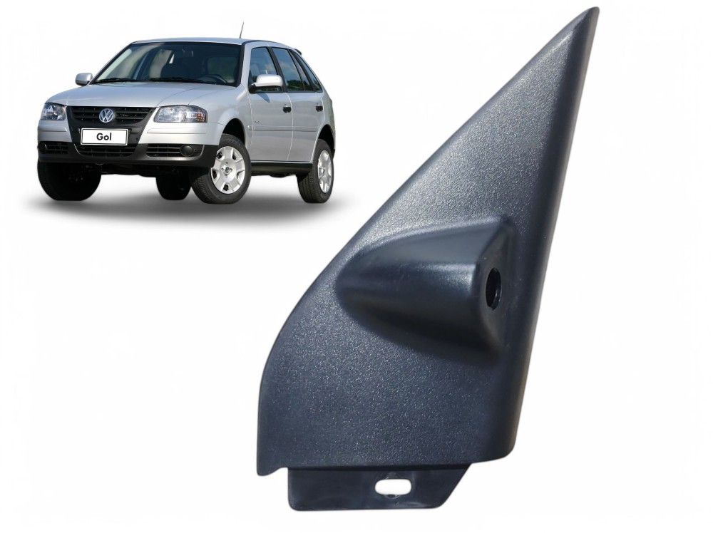 Moldura Int Retrovisor Direito Gol G4 2006 A 2012 373857506 Preto