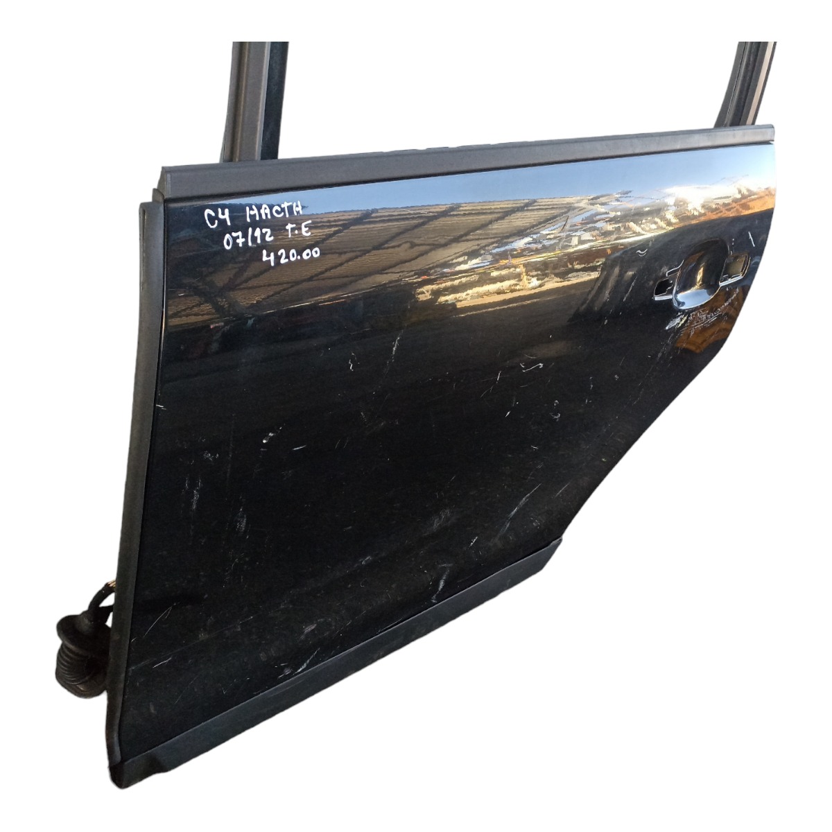 Porta Traseira Esquerda Citroen C4 Hacth 2007 A 2012  Traseira Esquerdo Preto 2