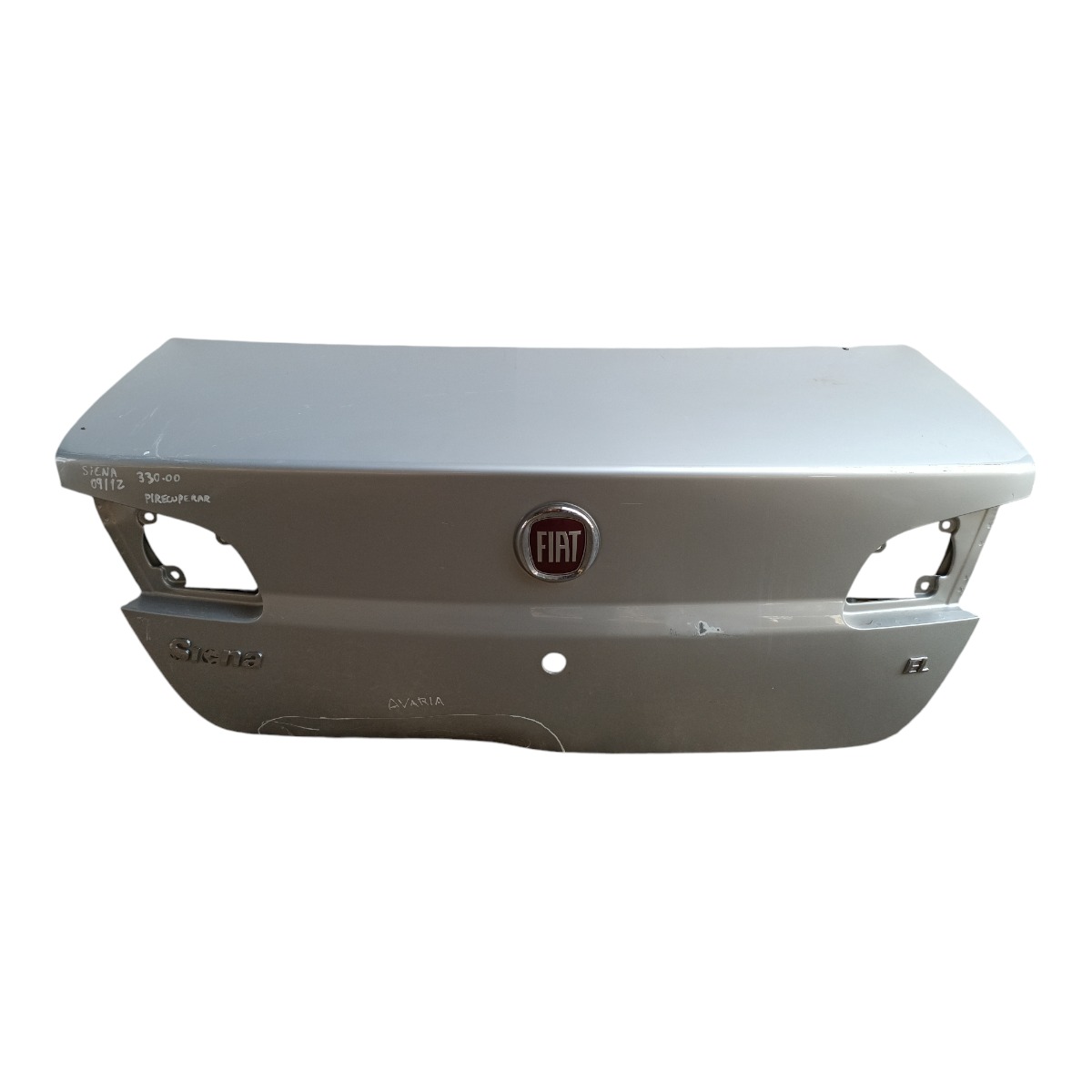 Tampa Traseira Fiat Siena 2009 A 2012 Para Recuperar  Prata
