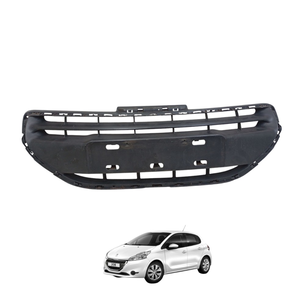 Grade Peugeot 208 Parachoque Dianteiro 2013 2014 2015 2016 Preto