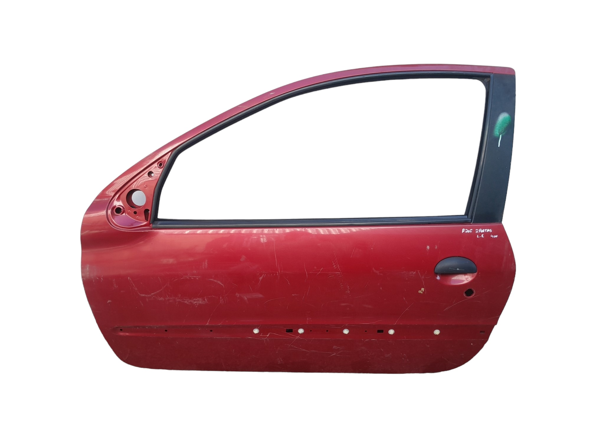 Porta Lado Esquerdo Peugeot 206 2 Portas Original  Dianteira Esquerdo Vermelho 1