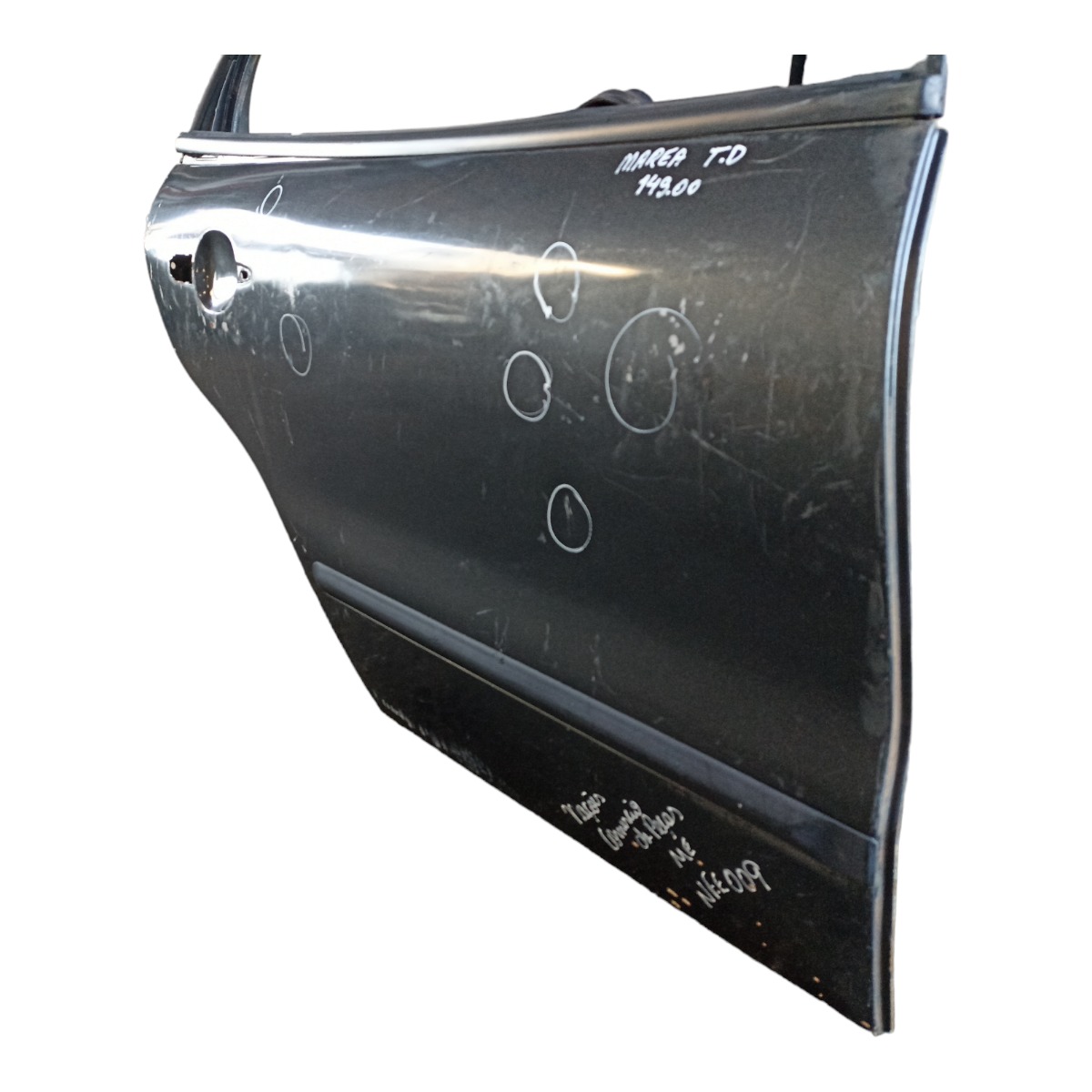 Porta Traseira Direita Fiat Marea Com Detalhes  Traseira Direito Cinza 3