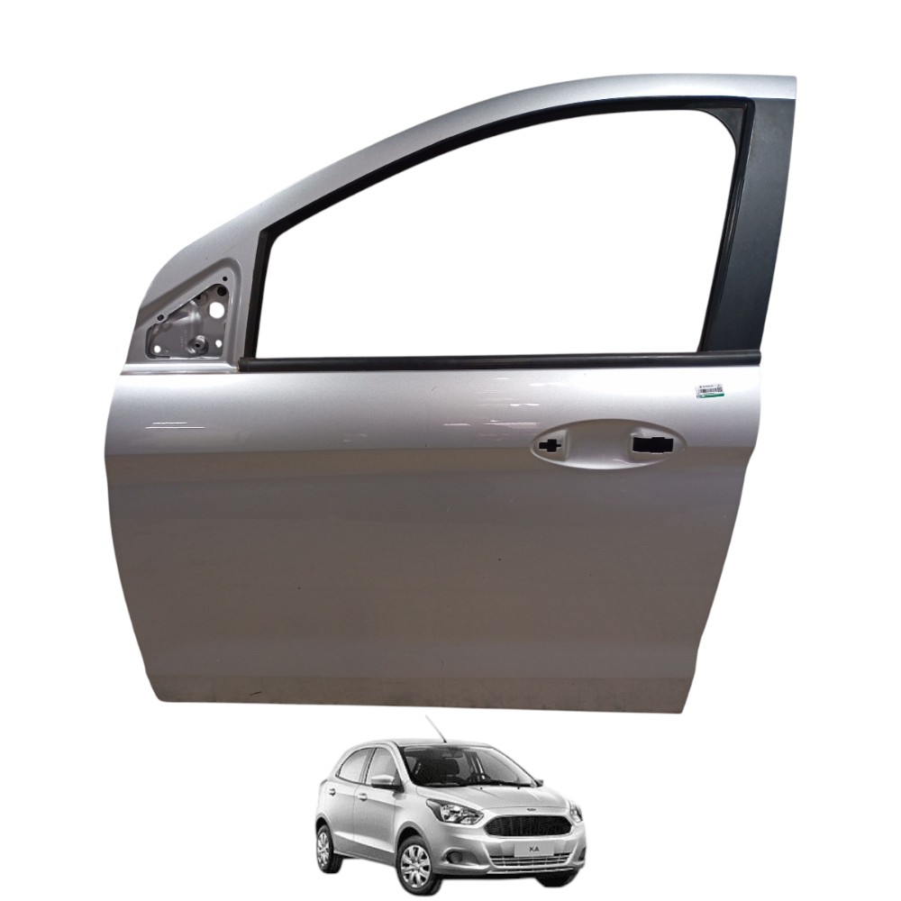 Porta Ford Ka Dianteira Esquerda 2014 2015 2016 2017 A 2021 Dianteira Esquerdo Prata