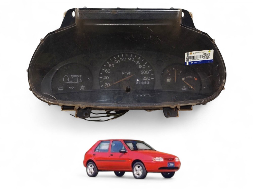 Painel Velocímetro Fiesta Courrier 1996 A 1999 96fb10839a Preto