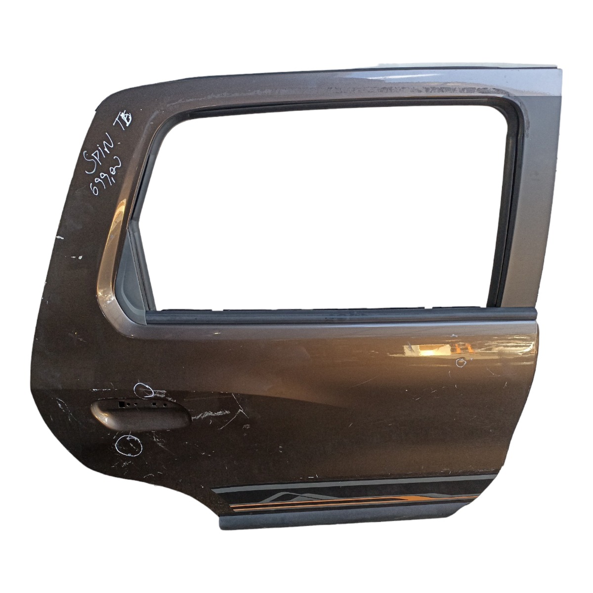 Porta Traseira Direita Chevrolet Spin Todos Os Modelos  Traseira Direito Marrom 2