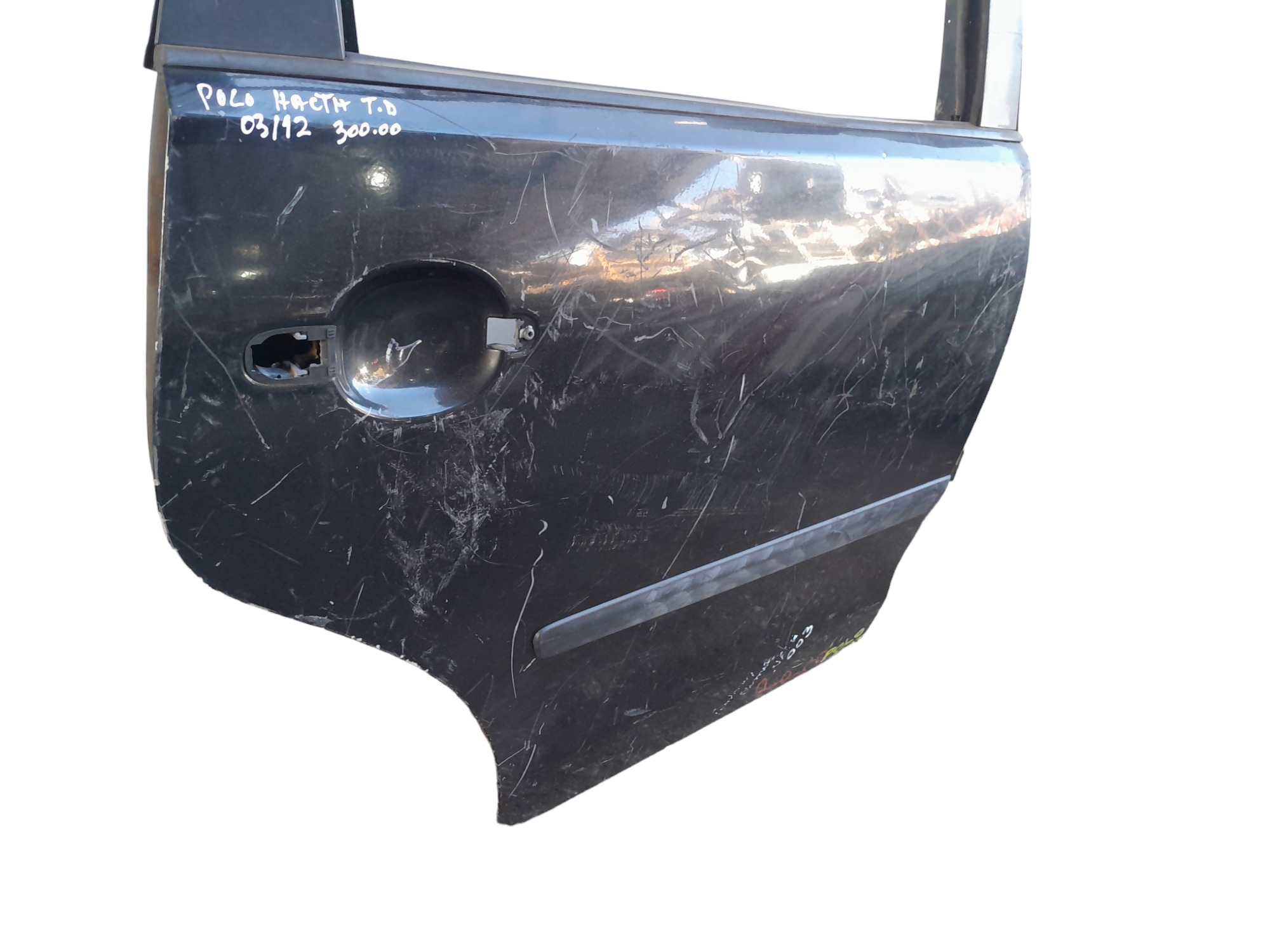 Porta Traseira Direita Volkswagen Polo Hacth 2003/2012 Traseira Direita Preto 3
