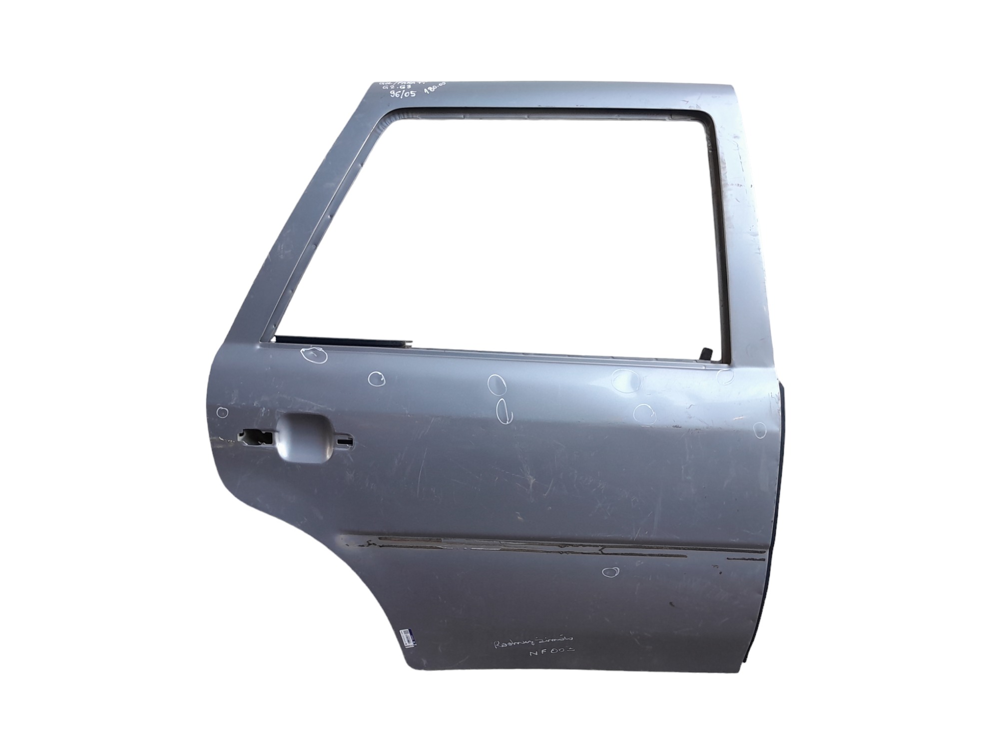 Porta Traseira Direita Volkswagen Parati Gol G2 G3 Detalhe  Traseira Direito Prata 1