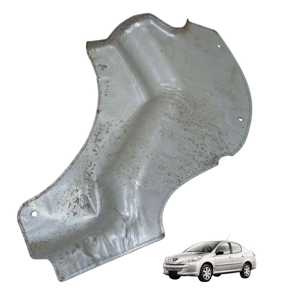 Defletor Calor Escape Traseiro Peugeot 207 1.6 2008 A 2014