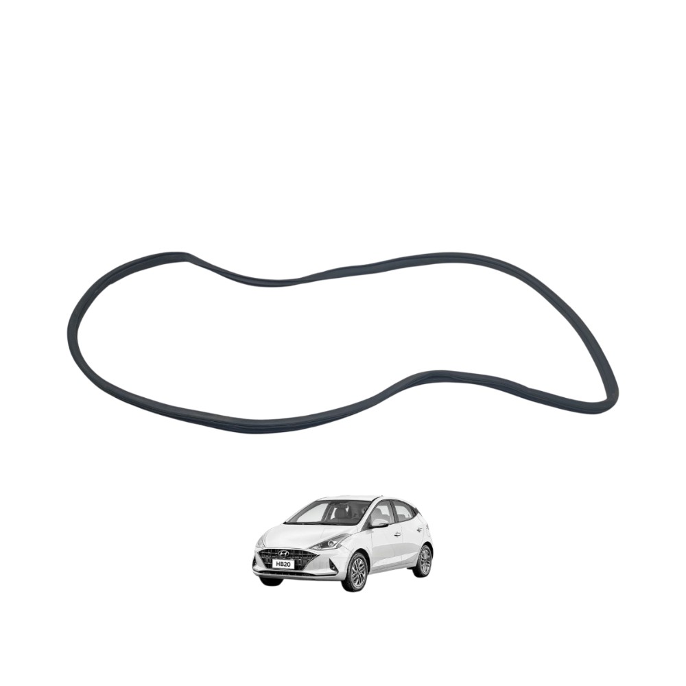 Borracha Guarnição Porta Hb20 Dianteira Esquerda 2020/2022 Preto