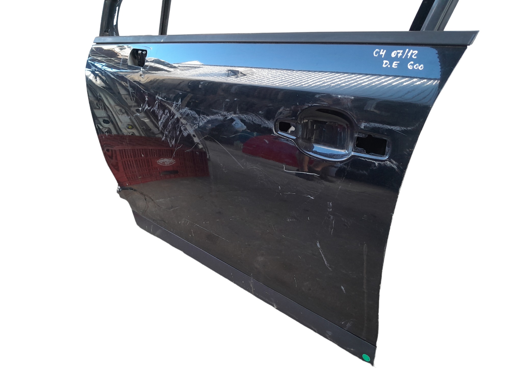 Porta Dianteira Esquerda Citroen C4 2007 A 2012  Dianteira Esquerdo Preto 2