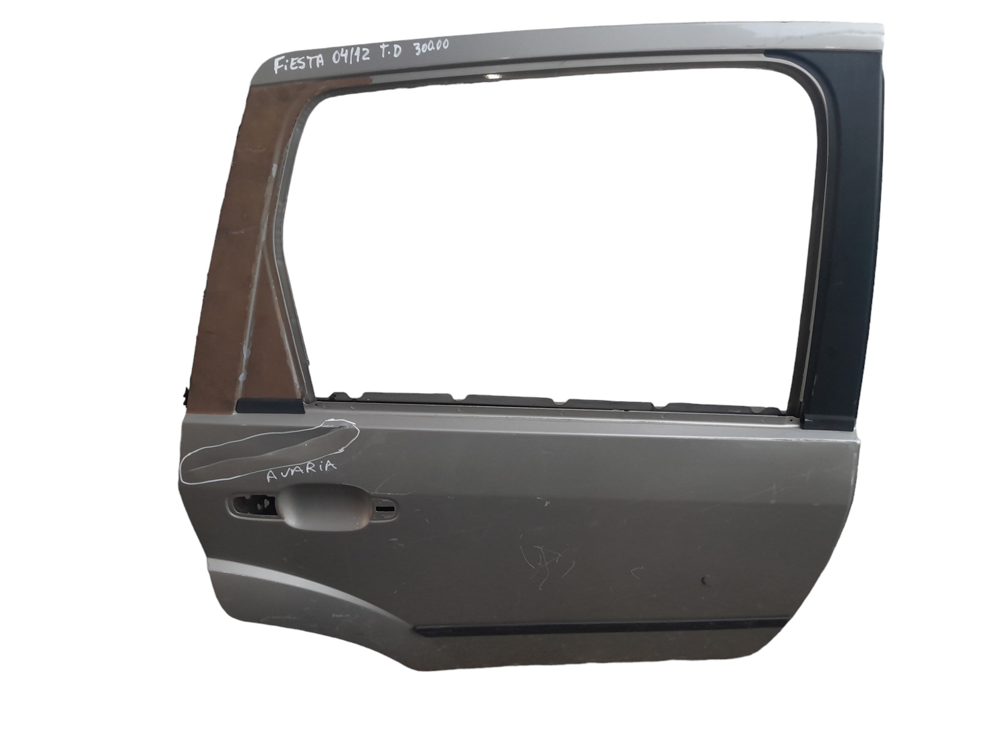 Porta Traseira Direita Ford Fiesta 2004 A 2012 Original  Traseira Direito Cinza 2