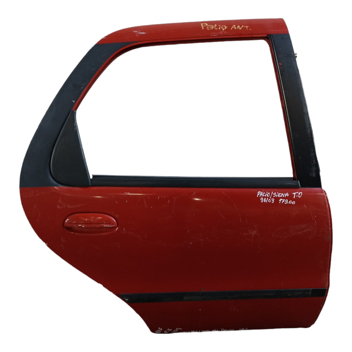 Porta Traseira Direita Fiat Siena Palio 1996 1997 1998 A 03 Traseira Direito Vermelho 1