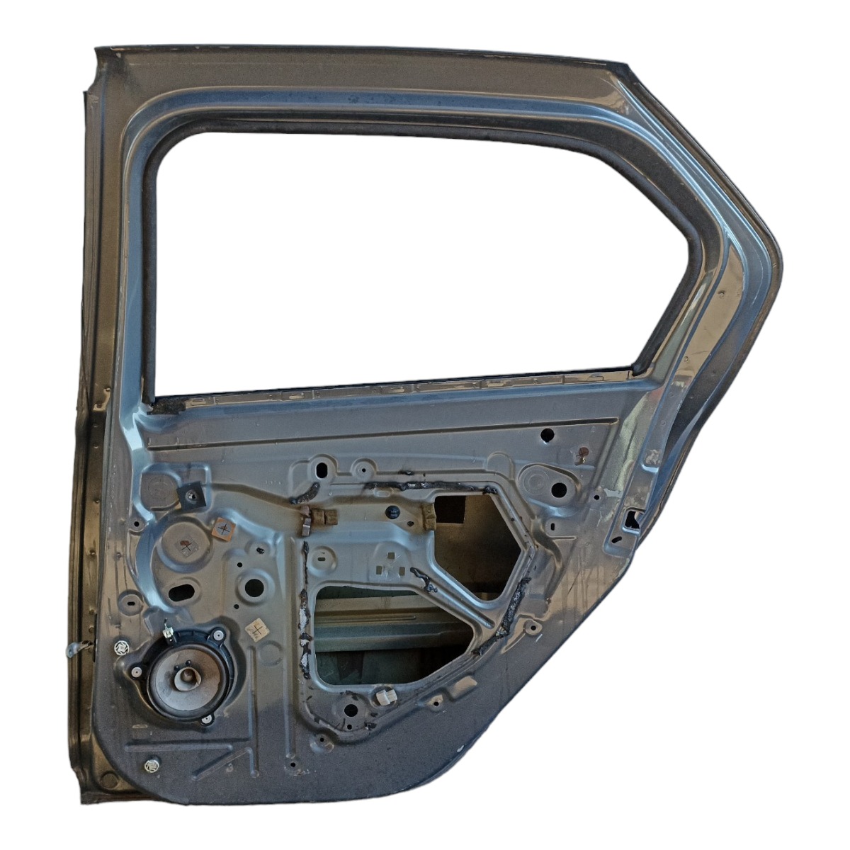 Porta Traseira Direita Renault Logan 2014 A 2023 Filé Traseira Direito Azul 5