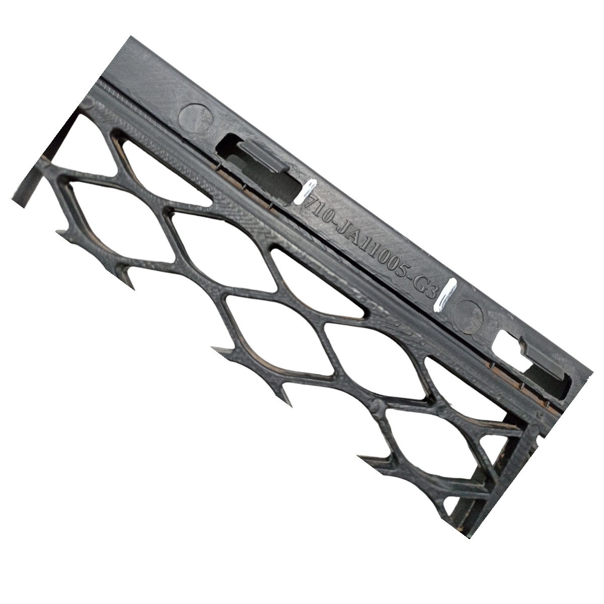 Grade Inferior Parachoque Jac J3 2009 2010 2011 2012 2013 Preto Plástico 6