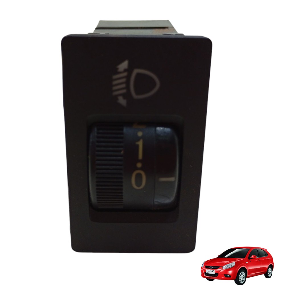Botão Regulador Altura Farol Jac J3 2010 11 12 2013 Original