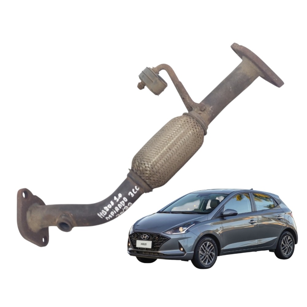 Tubo Flexível Escapamento Hb20 1.0 3cc. Manual 2020 A 2022 1