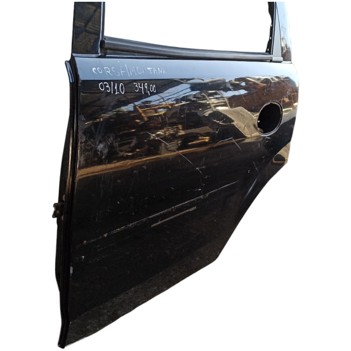 Porta Traseira Esquerda Chevrolet Corsa Montana 2003/2010 Traseira Esquerda Preto 2