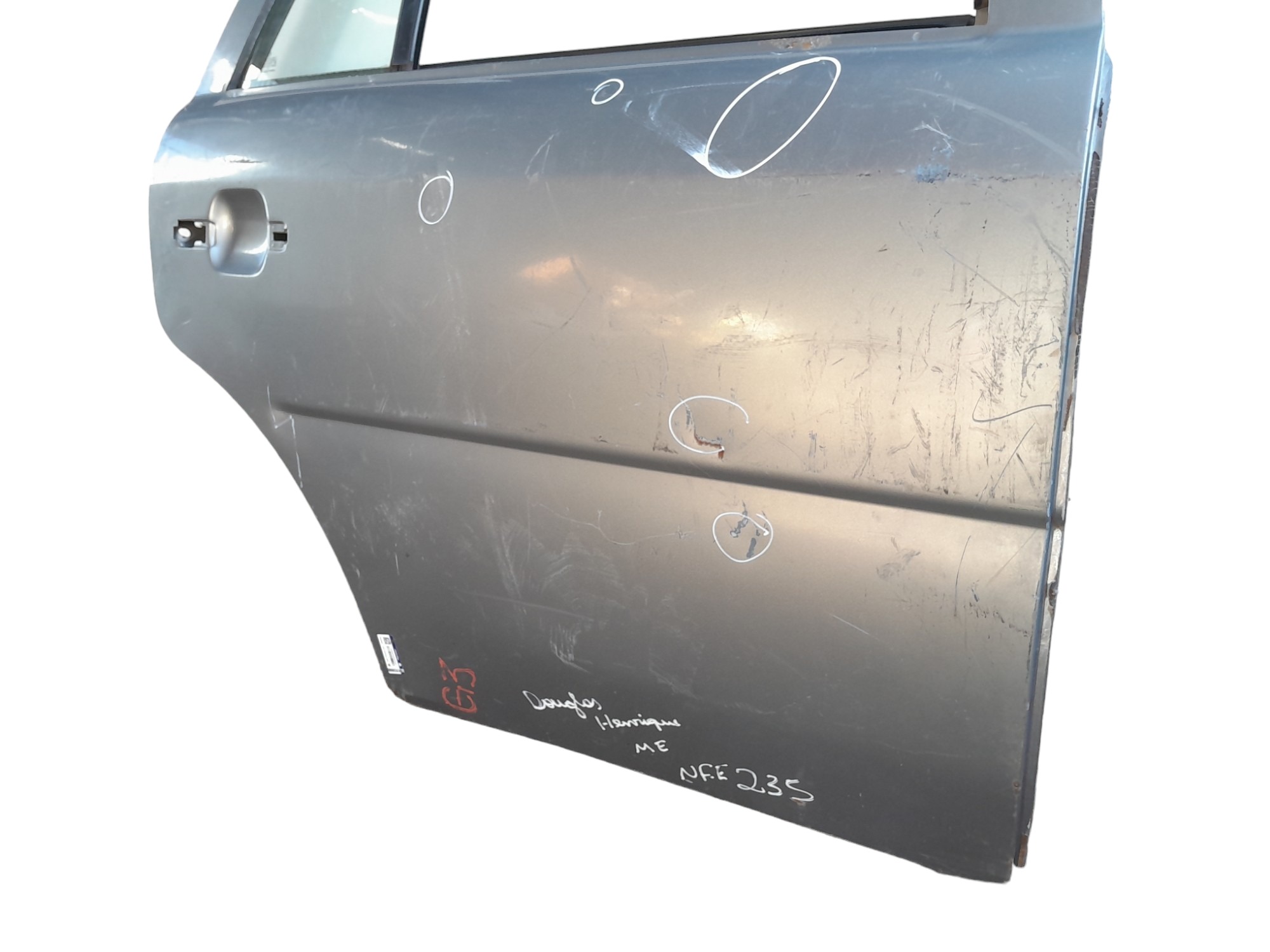 Porta Traseira Direita Volkswagen Gol Parati G2 G3 Detalhe Traseira Direita Cinza 3