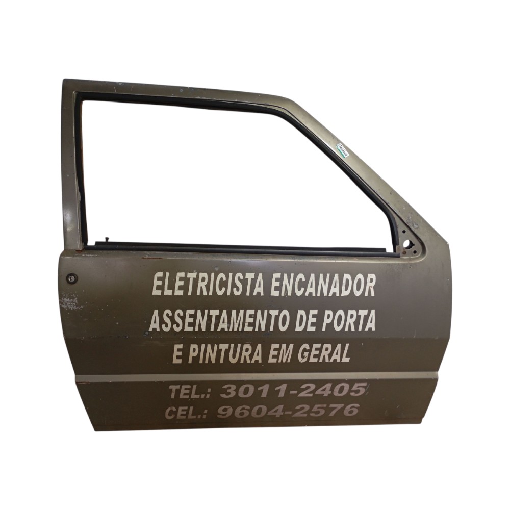 Porta Elba Uno Fiorino Dian Direita 1981 1982 1983 A 1990 Dianteira Direita Verde Militar