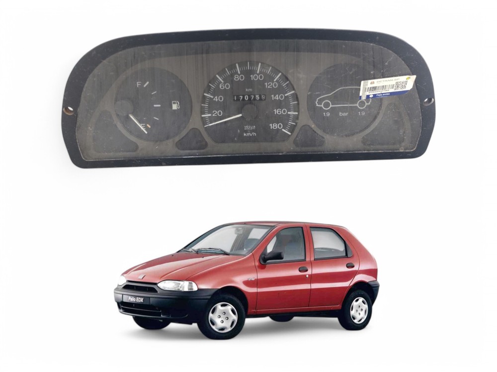 Painel Velocímetro Fiat Palio Uno 1996 A 2002 Preto
