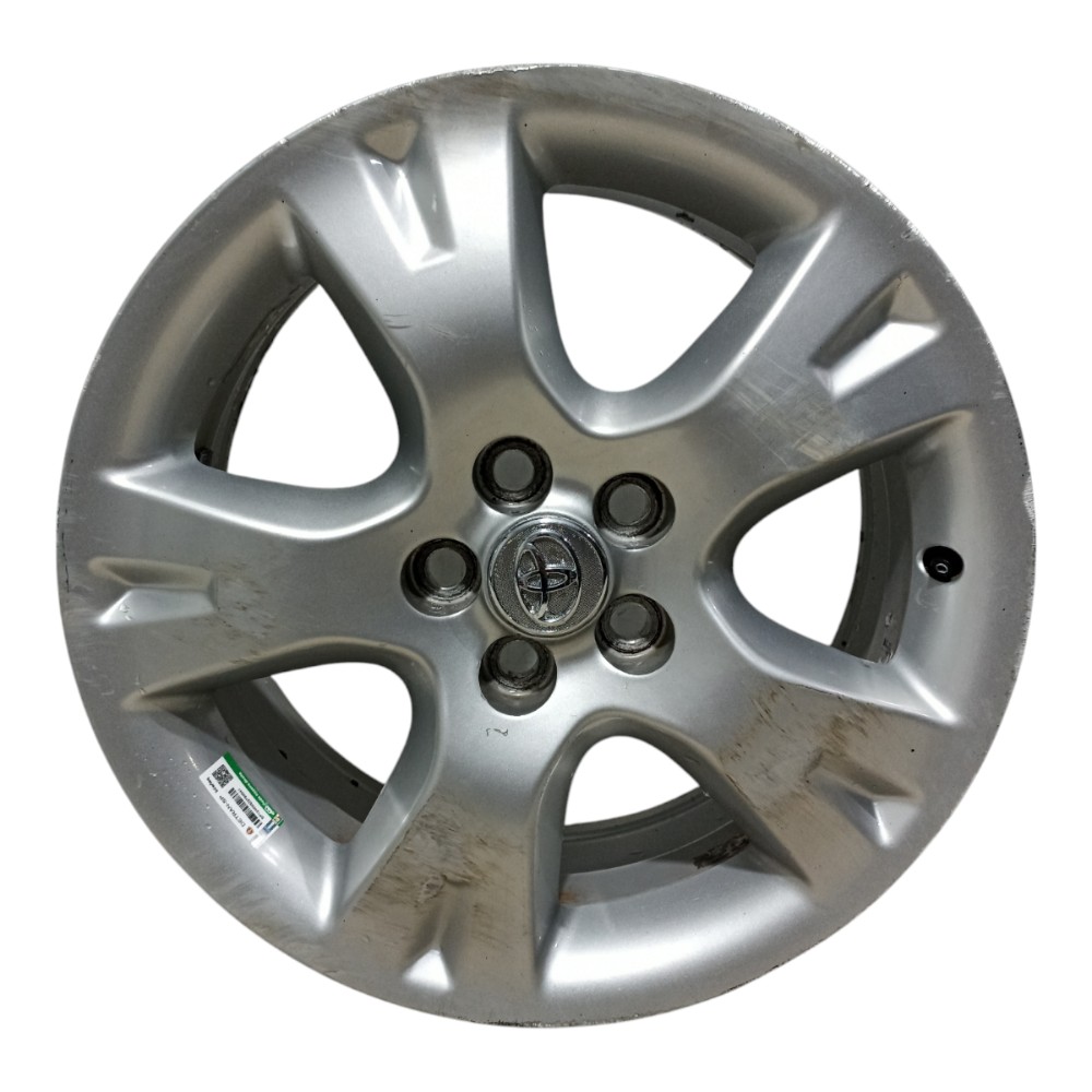 Roda De Liga 16 Corolla 2009 2010 2011 Com Detalhe  Prata Prata 1