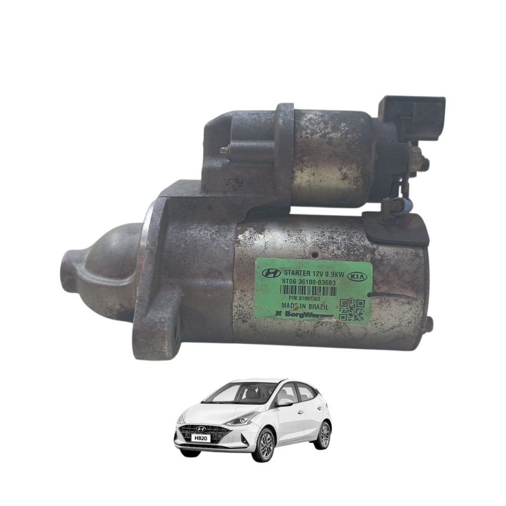 Motor Partida Arranque Hb20 Manual 1.0 3cc 2020/2022 Origina 1