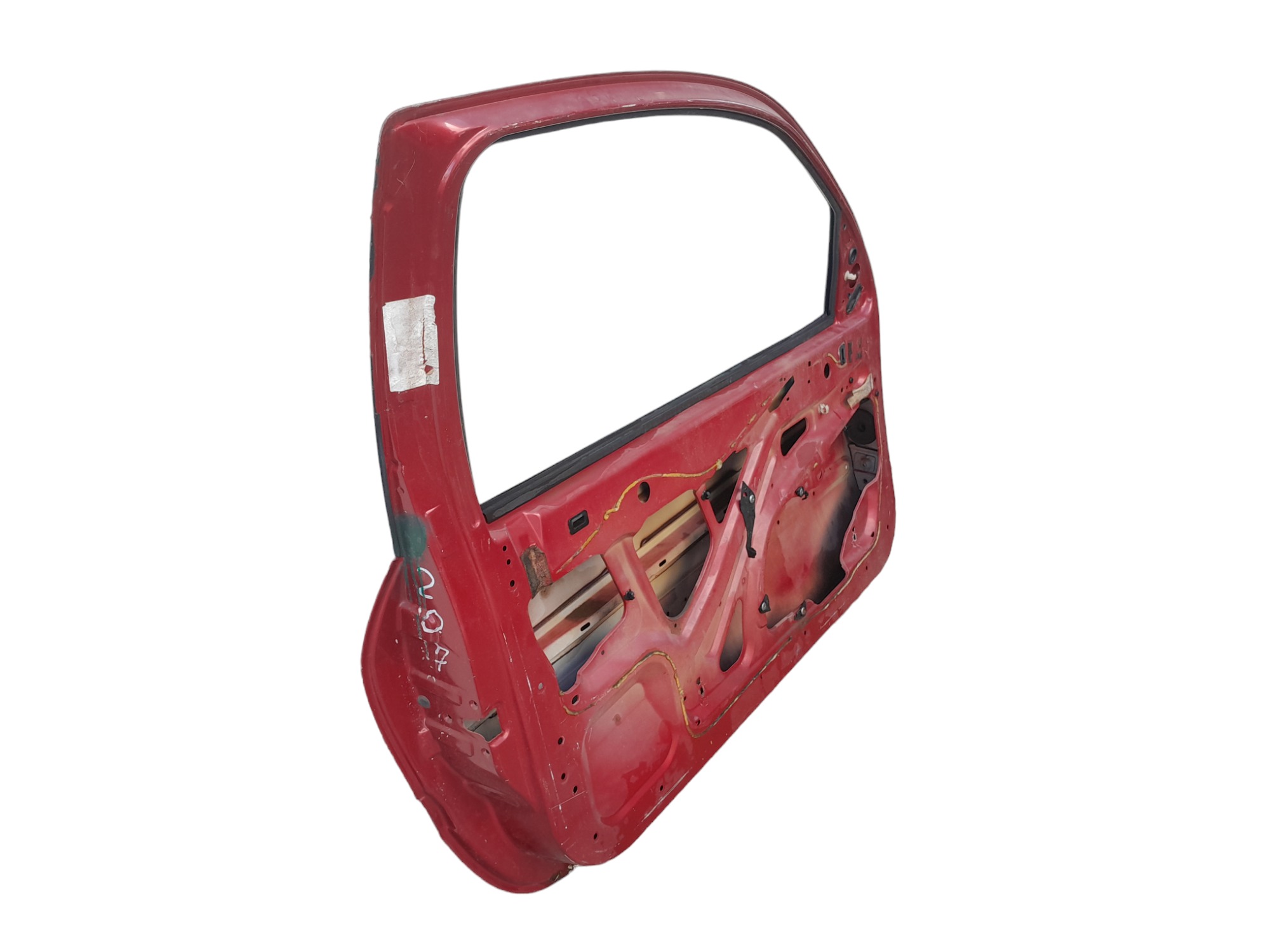Porta Lado Esquerdo Peugeot 206 2 Portas Original  Dianteira Esquerdo Vermelho 4