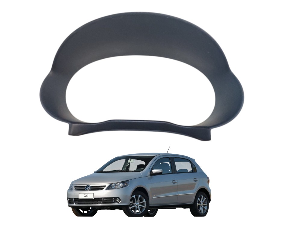 Moldura Painel Velocimetro  Gol Saveiro Voyage 2009 A 2012 Preto 1