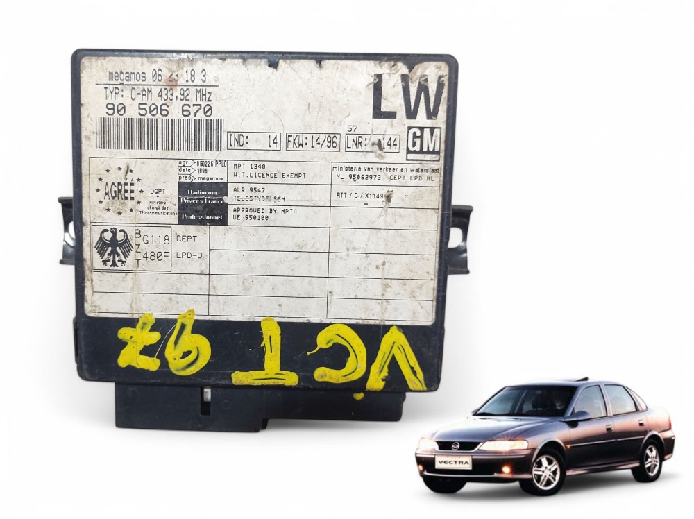 Módulo Central Alarme Gm Astra Vectra 1997 A 2005
