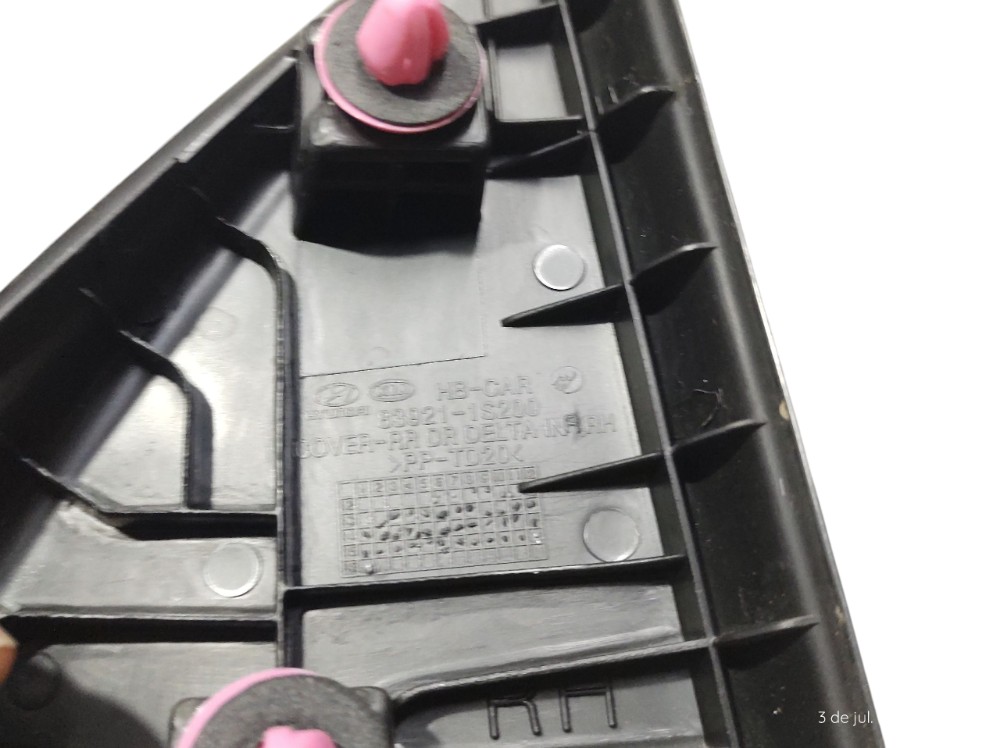 Moldura Interna Retrovisor Lado Direito Hb20 2012 A 2019 Preto 4