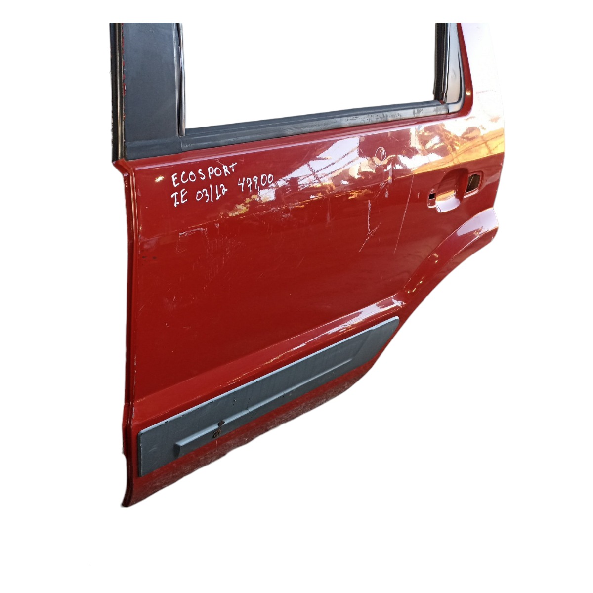 Porta Traseira Esquerda Ford Ecosport 2003 A 2012  Traseira Esquerda Vermelho 2