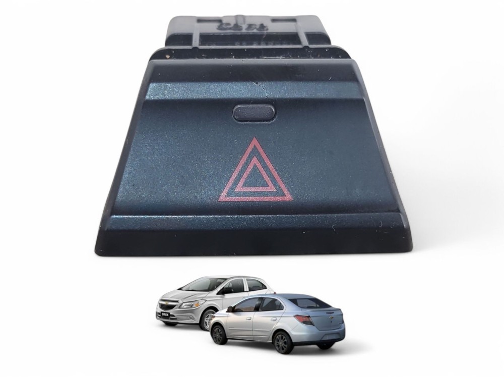 Botão Interruptor Alerta Ônix Prisma 2013/16 94704614 Origin Preto