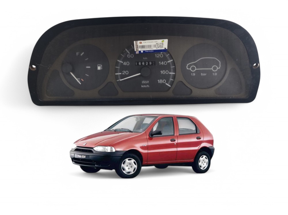 Painel Velocímetro Fiat Palio Uno 1996 A 2002 6062240010 Preto